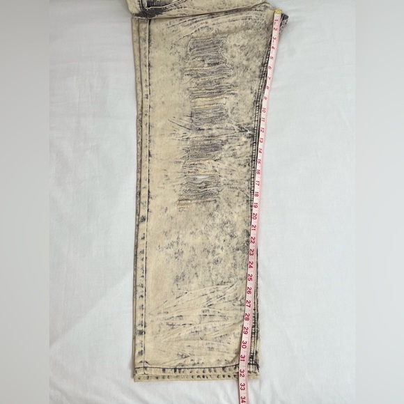 Blue Stitch  Men’s Jeans Khaki & Black  Size 42 X 33 New - Picture 9 of 9